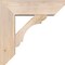 Ekena Millwork Olympic Slat Smooth Bracket w/ Offset Brace, Douglas Fir, 7 1/2"W x 24"D x 24"H BKT0806X24X24OLY06SDF - alternate 4